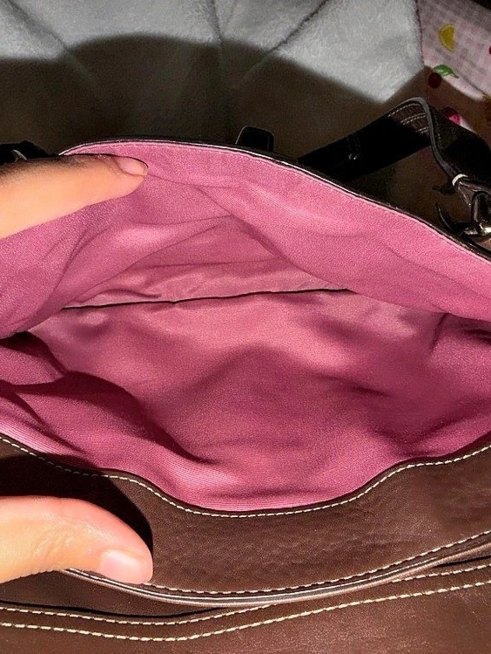 Coach Brown Leather Shoulder Bag - Picture 6 of 7